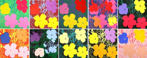 앤디워홀,Flowers Portfolio,2009,실크스크린,90X90.1cmX10EA